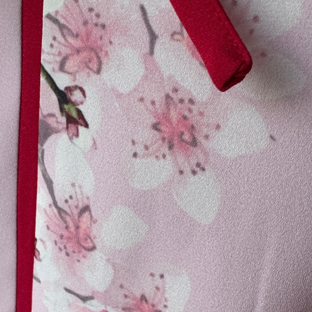 Ted Baker Pink floral long sleeves dress - Picture 4 of 7